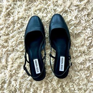 Gently used Steve Madden sling back flats